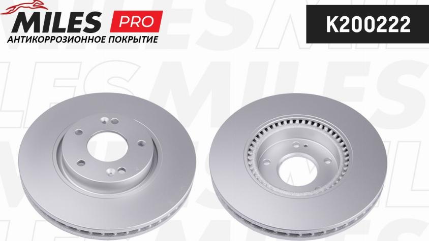 Miles K200222 - Тормозной диск autospares.lv