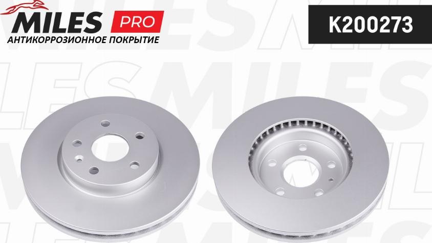 Miles K200273 - Тормозной диск autospares.lv