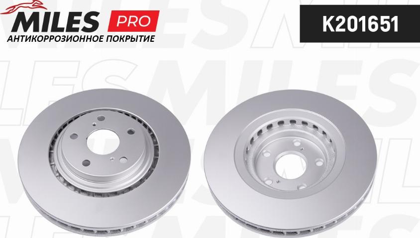 Miles K201651 - Тормозной диск autospares.lv