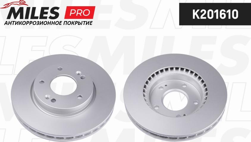 Miles K201610 - Тормозной диск autospares.lv