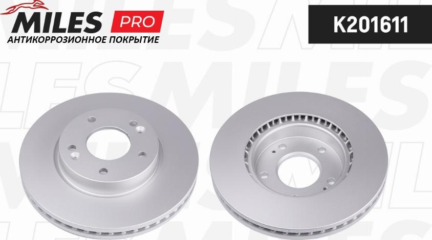 Miles K201611 - Тормозной диск autospares.lv