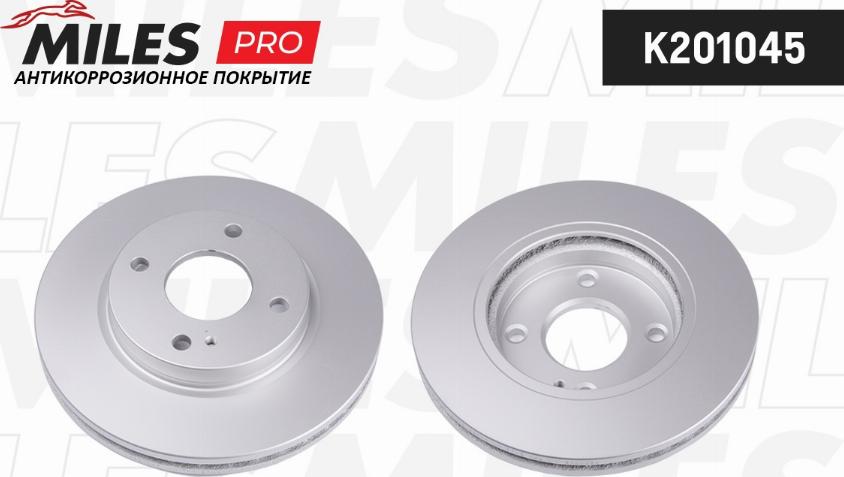 Miles K201045 - Тормозной диск autospares.lv