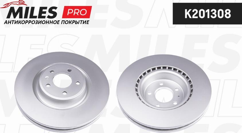 Miles K201308 - Тормозной диск autospares.lv