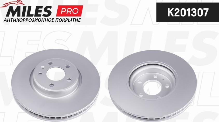 Miles K201307 - Тормозной диск autospares.lv