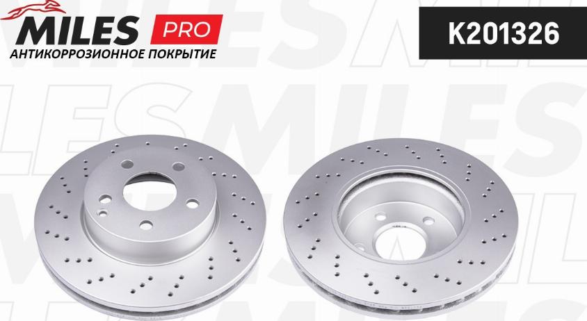 Miles K201326 - Тормозной диск autospares.lv