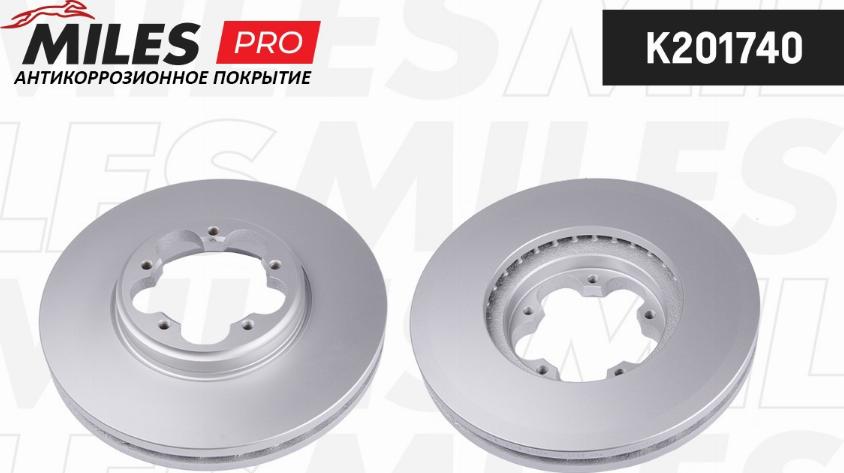 Miles K201740 - Тормозной диск autospares.lv