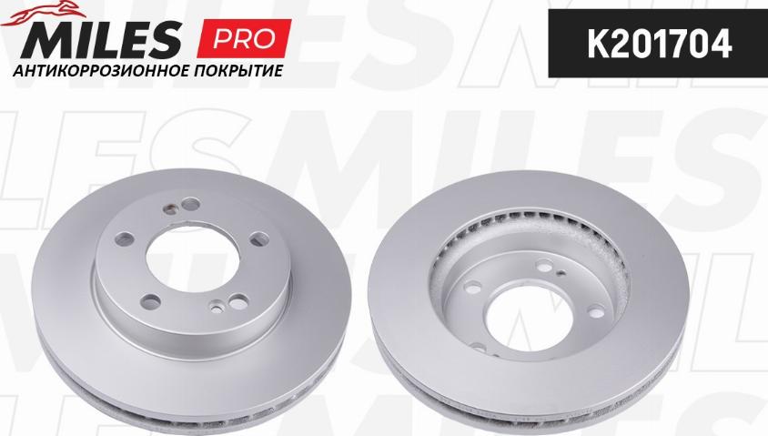 Miles K201704 - Тормозной диск autospares.lv