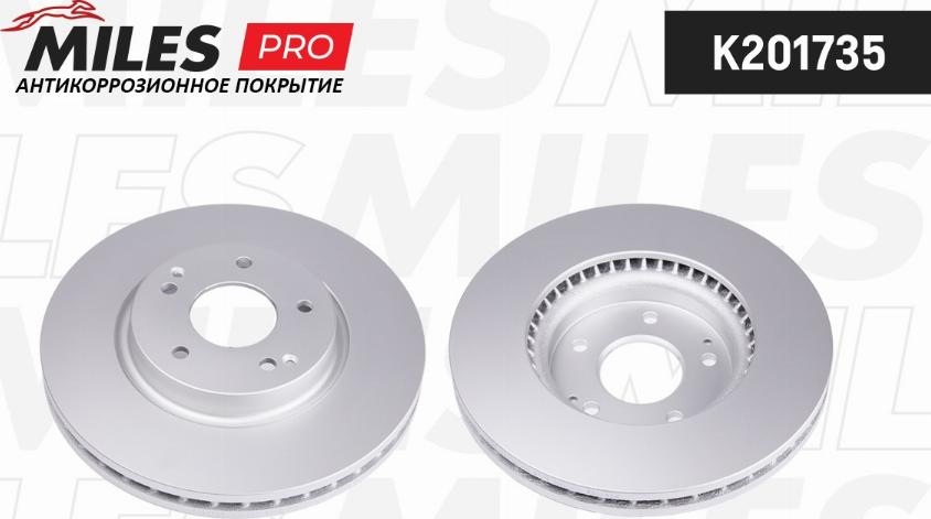 Miles K201735 - Тормозной диск autospares.lv