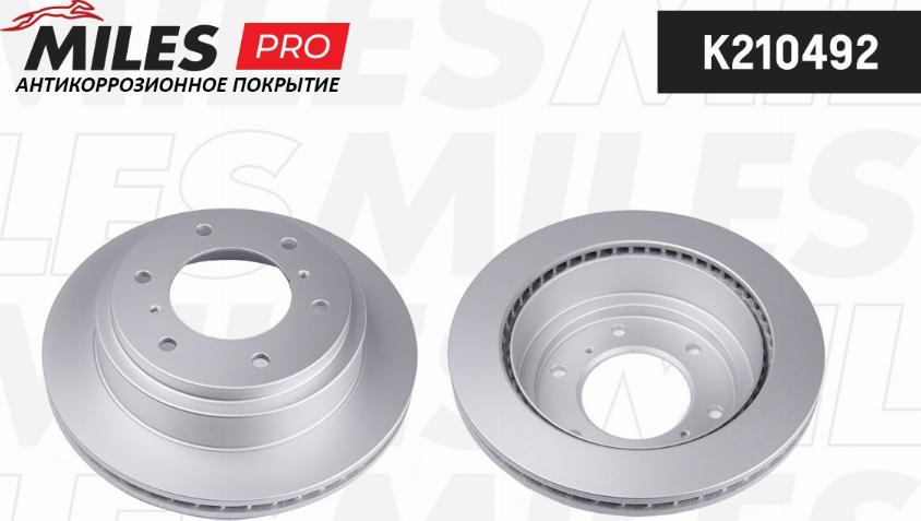 Miles K210492 - Тормозной диск autospares.lv