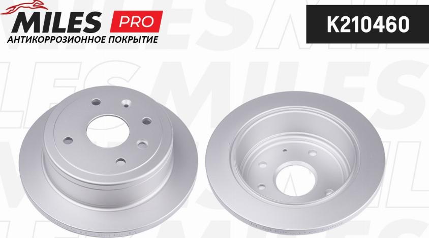 Miles K210460 - Тормозной диск autospares.lv