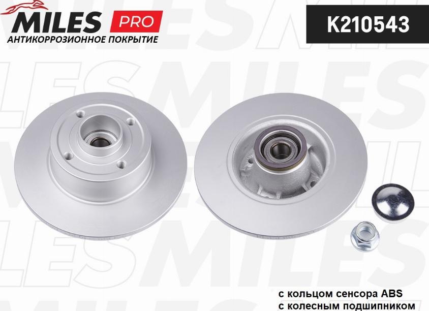 Miles K210543 - Тормозной диск autospares.lv