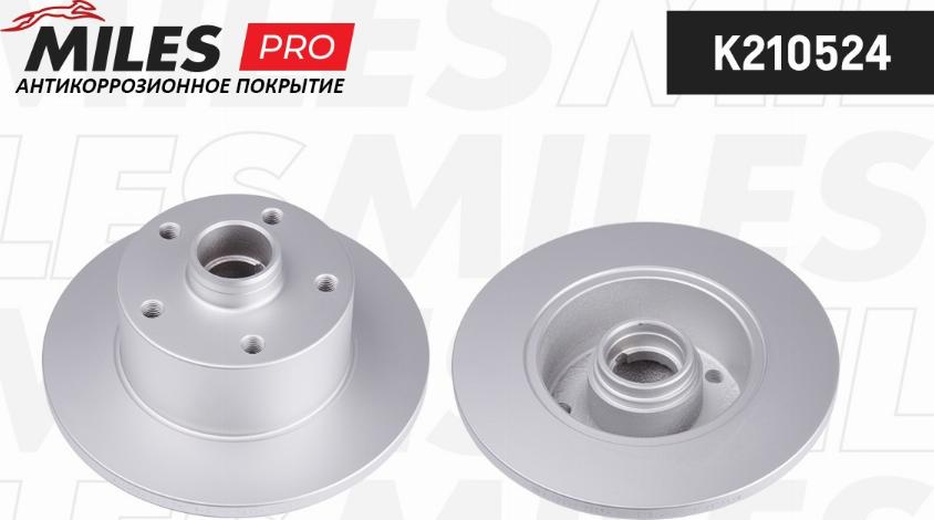 Miles K210524 - Тормозной диск autospares.lv