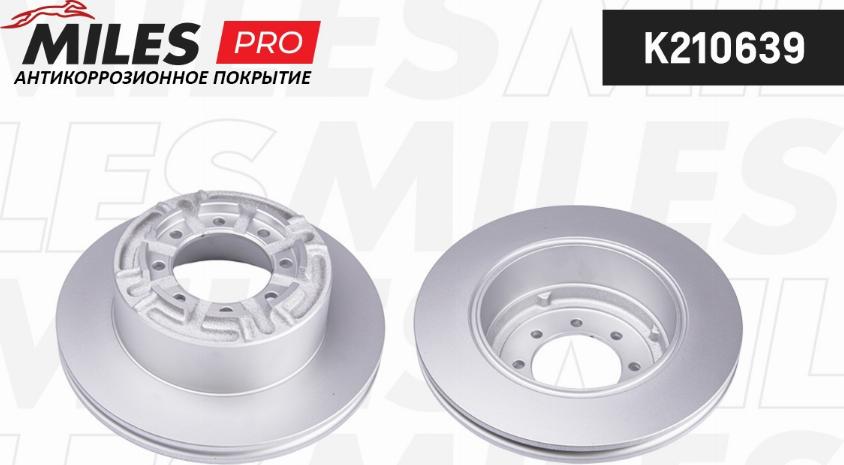 Miles K210639 - Тормозной диск autospares.lv