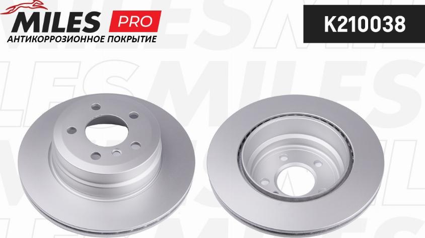 Miles K210038 - Тормозной диск autospares.lv