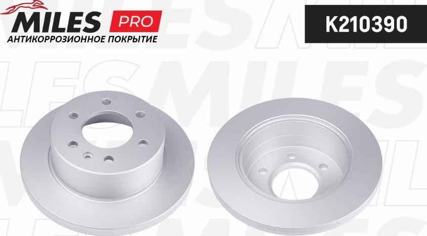 Miles K210390 - Тормозной диск autospares.lv