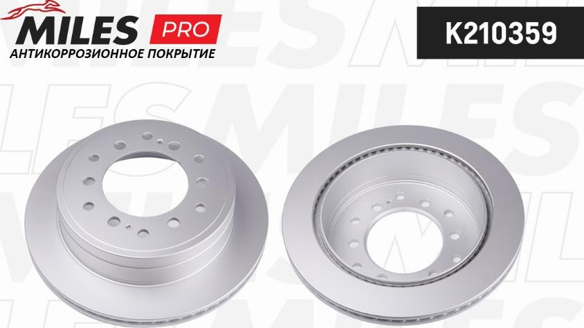 Miles K210359 - Тормозной диск autospares.lv