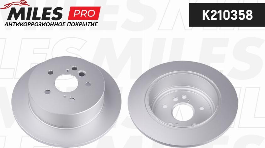 Miles K210358 - Тормозной диск autospares.lv