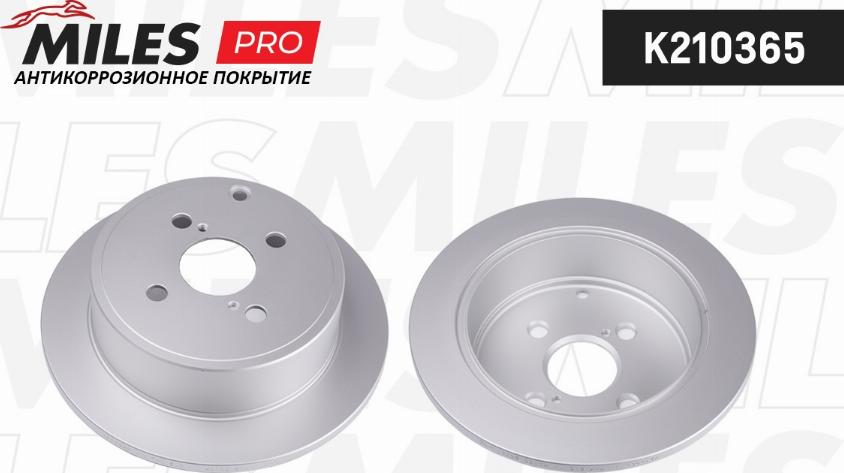 Miles K210365 - Тормозной диск autospares.lv