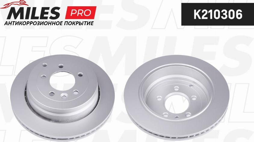 Miles K210306 - Тормозной диск autospares.lv