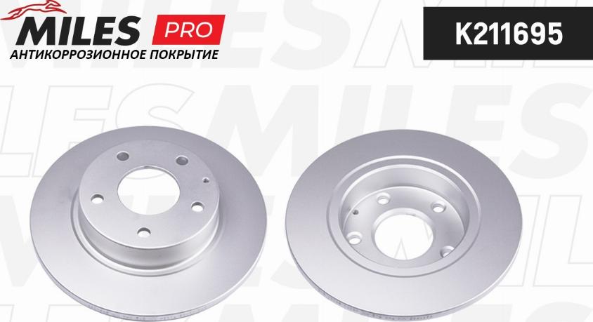 Miles K211695 - Тормозной диск autospares.lv