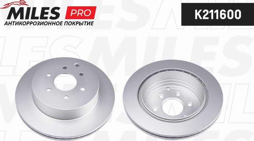 Miles K211600 - Тормозной диск autospares.lv