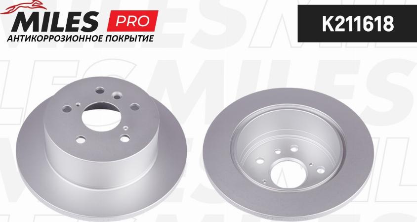 Miles K211618 - Тормозной диск autospares.lv