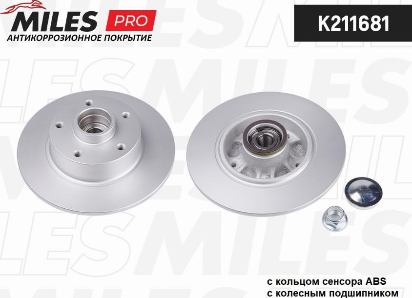 Miles K211681 - Тормозной диск autospares.lv