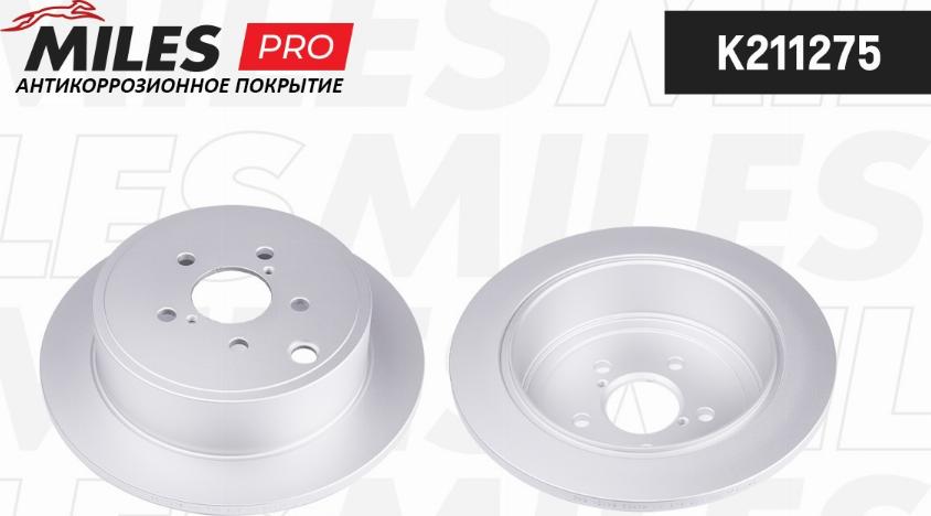 Miles K211275 - Тормозной диск autospares.lv