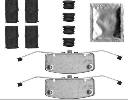 Mintex MBA0052 - Комплект принадлежностей, тормозной суппорт autospares.lv