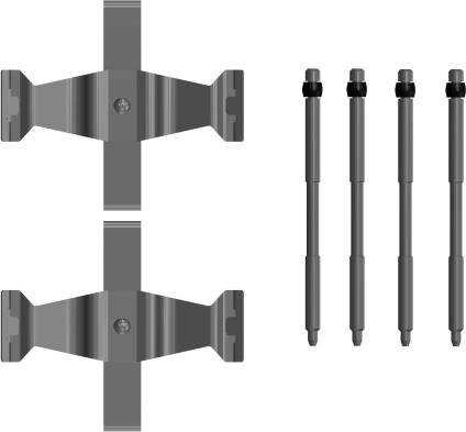 Mintex MBA0109 - Комплектующие для колодок дискового тормоза autospares.lv