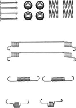 Mintex MBA889 - Комплектующие, барабанный тормозной механизм autospares.lv