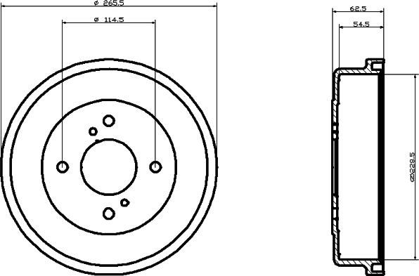 Mintex MBD092 - Тормозной барабан autospares.lv