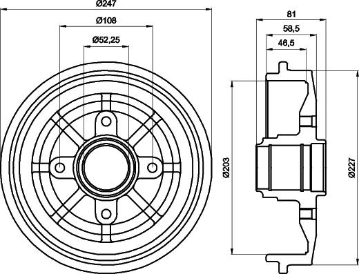 Mintex MBD056 - Тормозной барабан autospares.lv