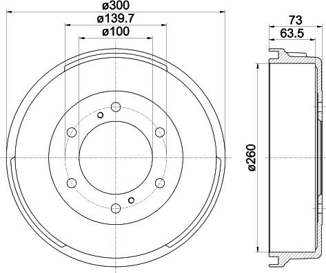 Mintex MBD068 - Тормозной барабан autospares.lv