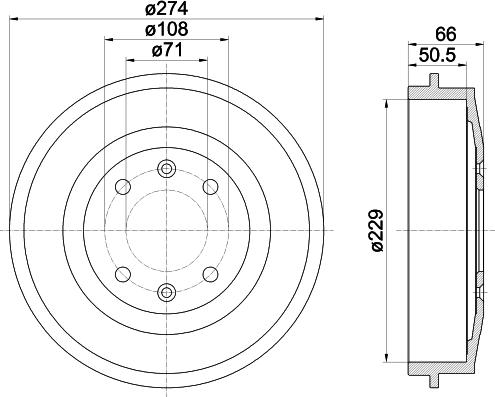 Mintex MBD030 - Тормозной барабан autospares.lv