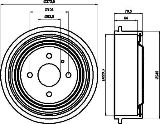 Mintex MBD029 - Тормозной барабан autospares.lv