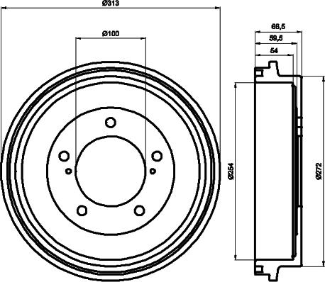 Mintex MBD194 - Тормозной барабан autospares.lv