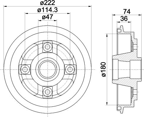 Mintex MBD160 - Тормозной барабан autospares.lv