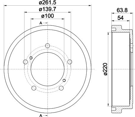 Mintex MBD357 - Тормозной барабан autospares.lv