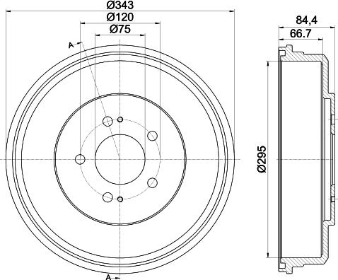 Mintex MBD338 - Тормозной барабан autospares.lv