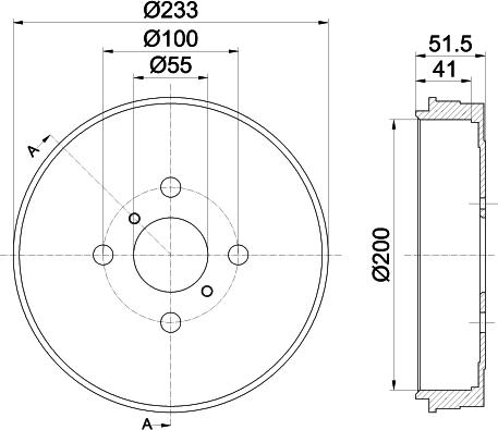 Mintex MBD325 - Тормозной барабан autospares.lv