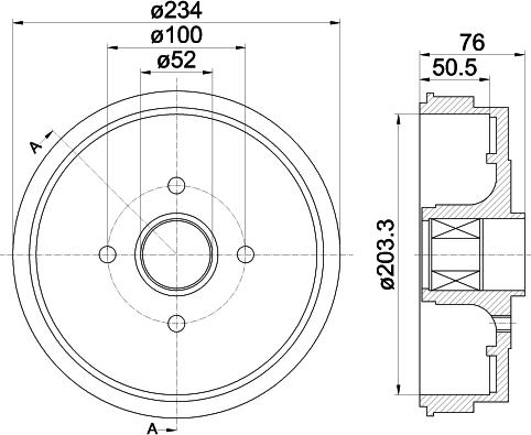 Mintex MBD293 - Тормозной барабан autospares.lv