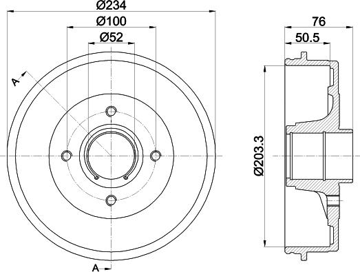 Mintex MBD261 - Тормозной барабан autospares.lv