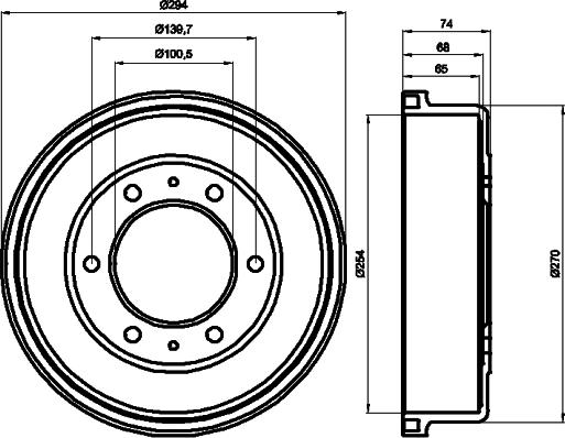 Mintex MBD236 - Тормозной барабан autospares.lv