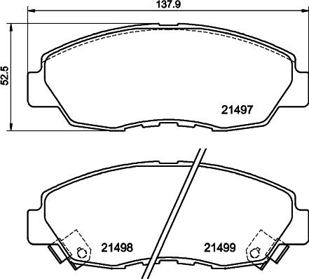 Mintex MDB4184 - Тормозные колодки, дисковые, комплект autospares.lv