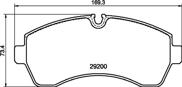 Mintex MDB4311 - Тормозные колодки, дисковые, комплект autospares.lv