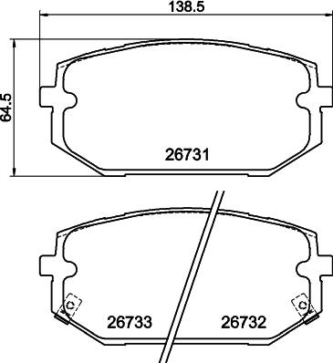 Mintex MDB4330 - Тормозные колодки, дисковые, комплект autospares.lv