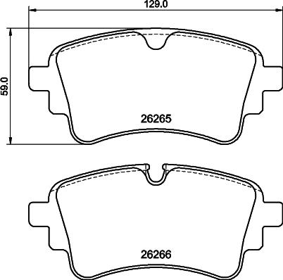 Mintex MDB4280 - Тормозные колодки, дисковые, комплект autospares.lv