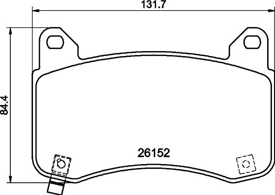 Mintex MDB4287 - Тормозные колодки, дисковые, комплект autospares.lv