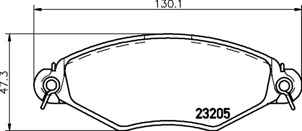 Mintex MDB1960 - Тормозные колодки, дисковые, комплект autospares.lv